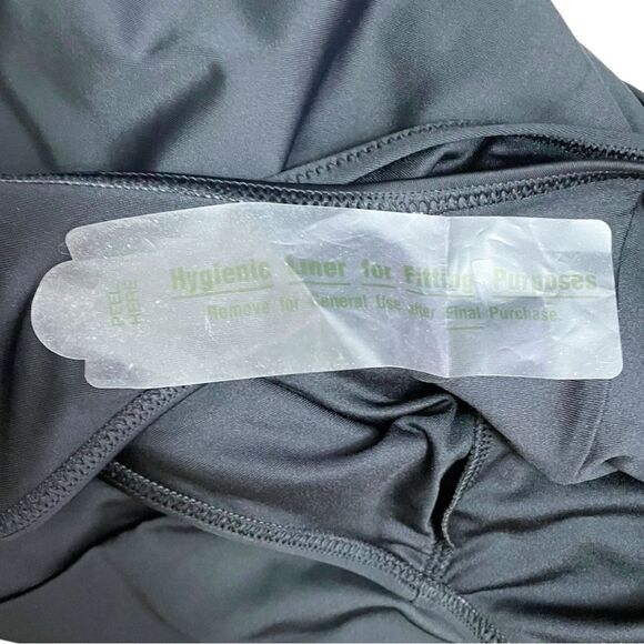 NWT Old Navy Black One Piece Swimsuit Size XL Minimal Scoop Neck Bathing Suit - Picture 7 of 12